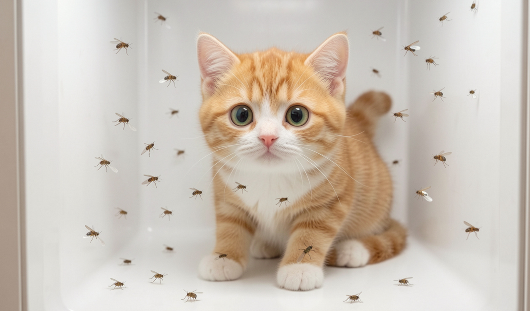 고양이 화장실 초파리