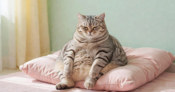 BCS 9점 척도 시각 가이드 - 고양이 1점 극심한 저체중부터 9점 심각한 비만까지 9단계 도해