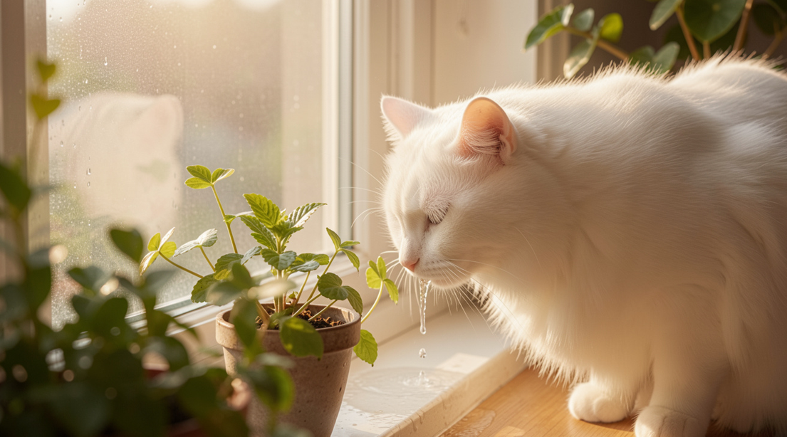 고양이 음수량 감자 크기 측정 신부전 예방 모니터링 인포그래픽