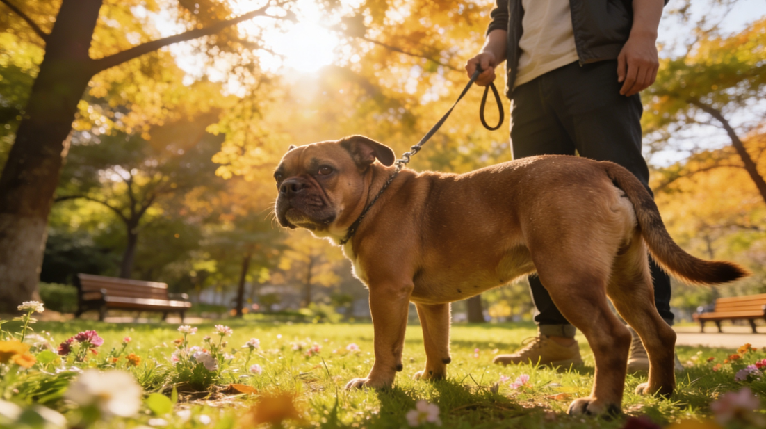 강아지 사회성 향상 평행 산책