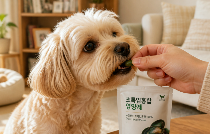 강아지 관절 영양제 '초록입홍합'